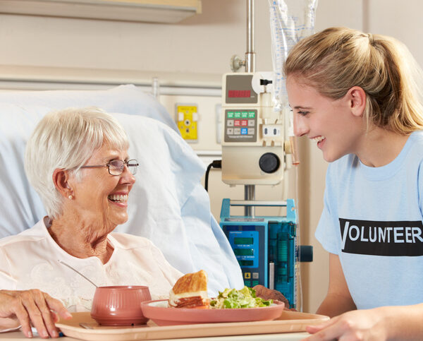 bénévole à l'hôpital